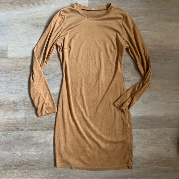 Brandy Melville Dresses & Skirts - Chestnut Suede Mini Dress